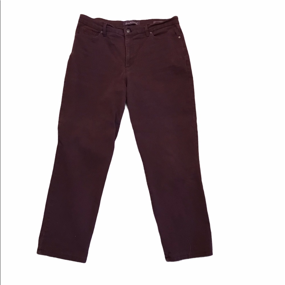 Gloria Vanderbilt Size 14 Wine-Color Amanda Jeans